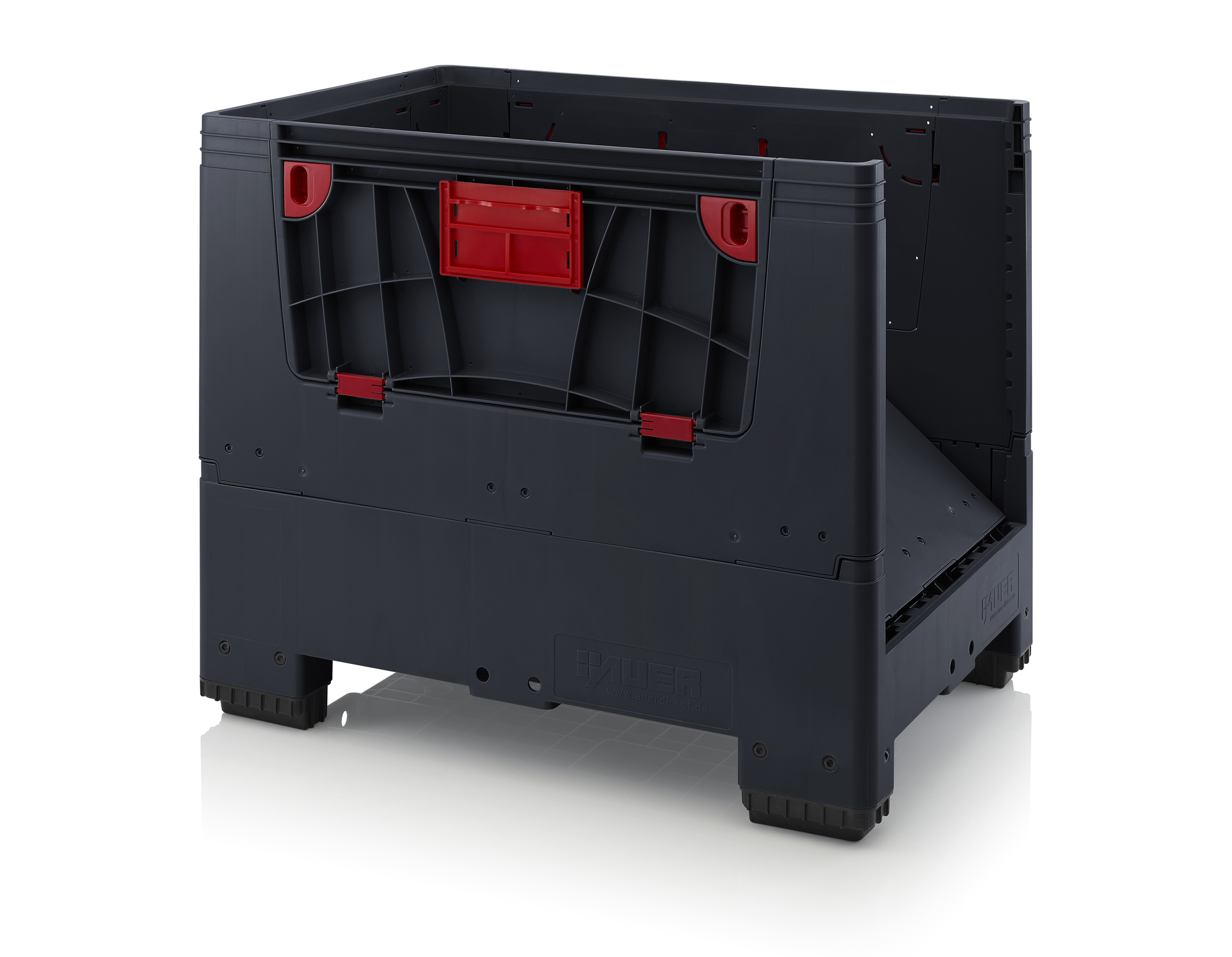 ESD KLK 1208 Складной ящик Bigbox с ESD-защитой на ножках с четырьмя откидывающимися стенками 1200x800x1000 мм