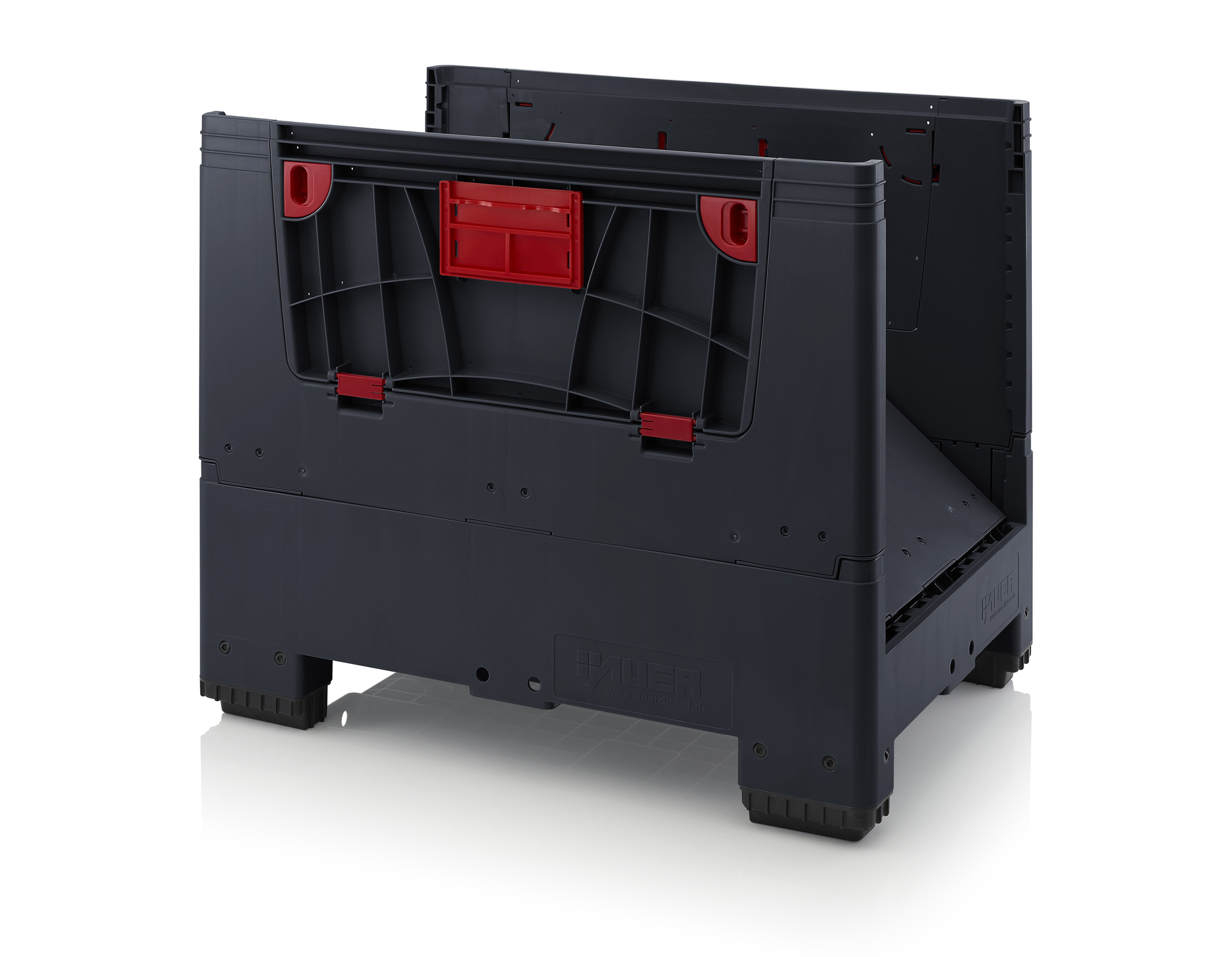 ESD KLK 1208 Складной ящик Bigbox с ESD-защитой на ножках с четырьмя откидывающимися стенками 1200x800x1000 мм
