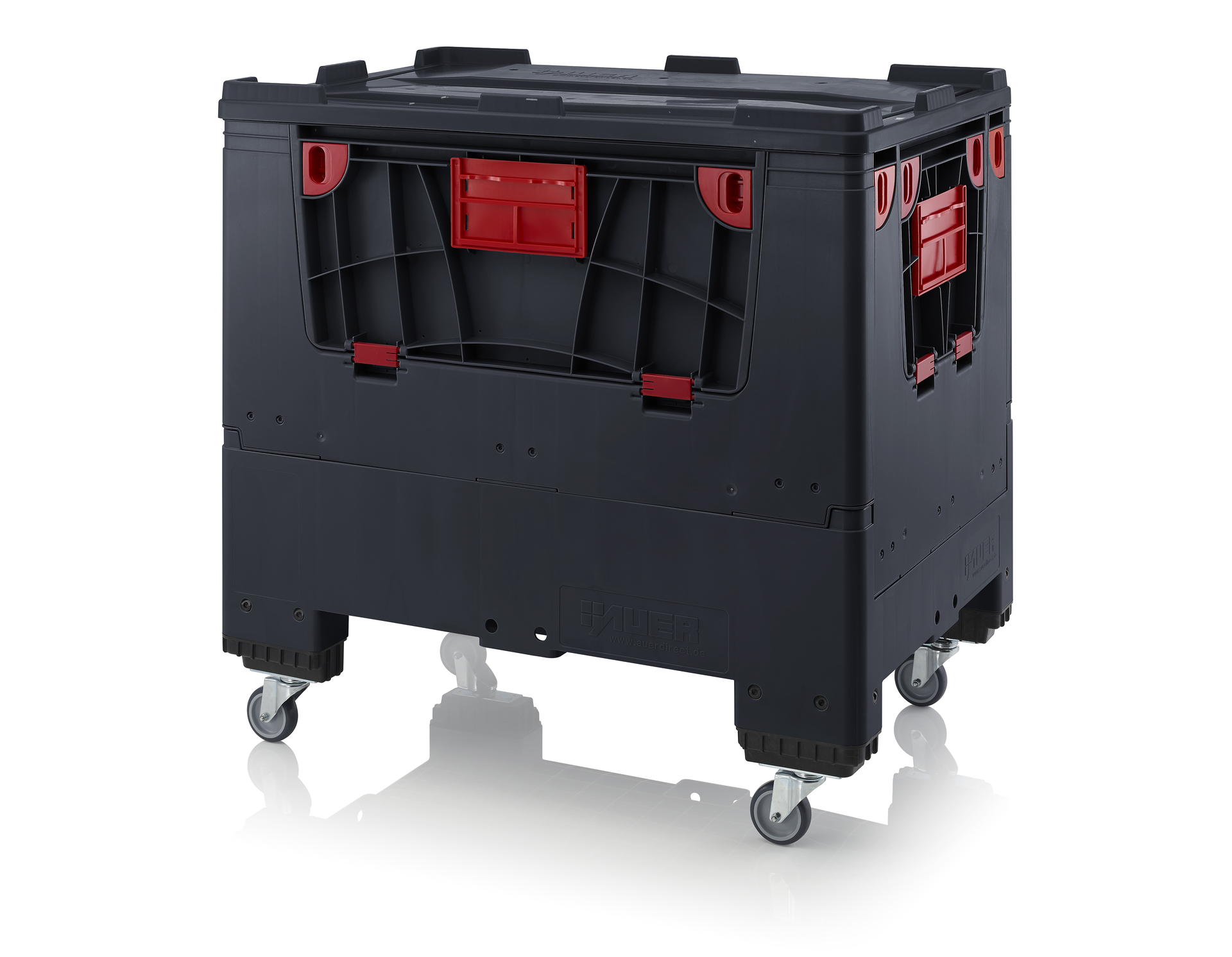 ESD KLK 1208R Складной ящик Bigbox с ESD-защитой на колесах с четырьмя откидывающимися стенками 1200x800x1000 мм