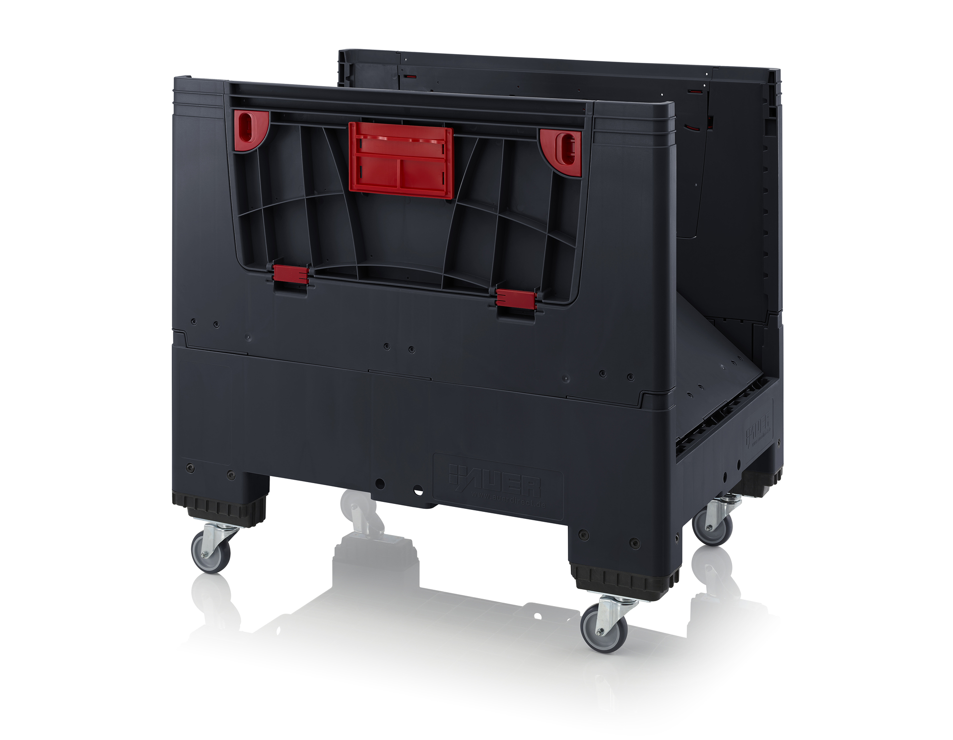 ESD KLK 1208R Складной ящик Bigbox с ESD-защитой на колесах с четырьмя откидывающимися стенками 1200x800x1000 мм