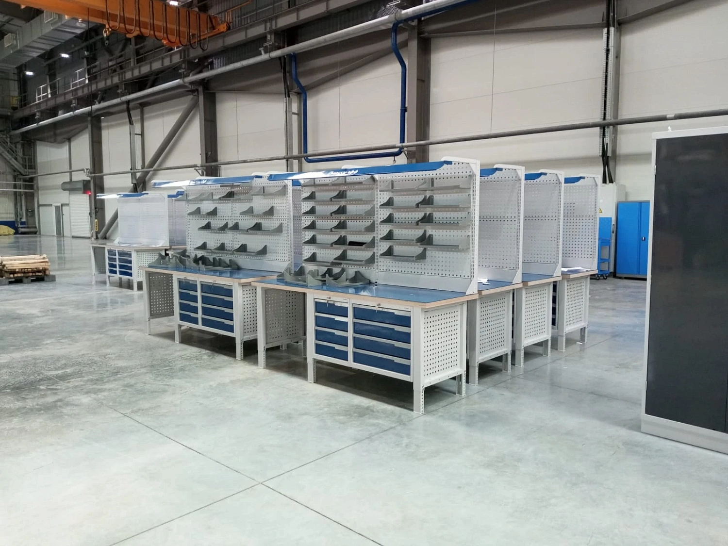 CTR 1602.L26.5-1 Верстак слесарный 1670x1593x743 мм