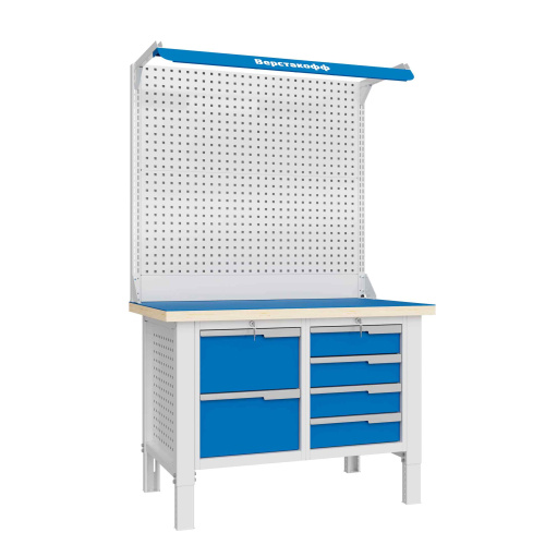 CTR 1232.S24.3-2F Верстак слесарный 2165x1193x743 мм